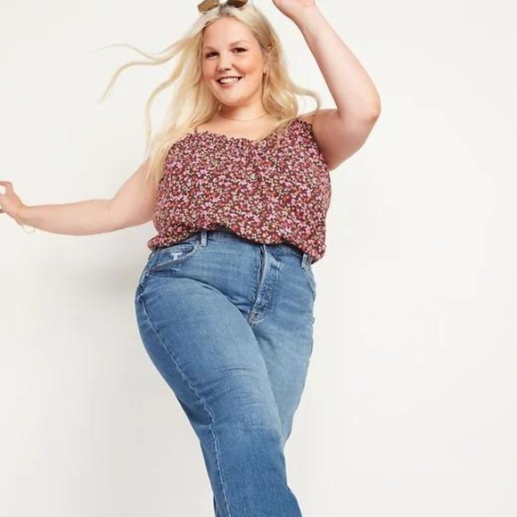 Old Navy Women's Floral A-Line Scoop-Neck Cami-Blouse New - Picture 5 of 5